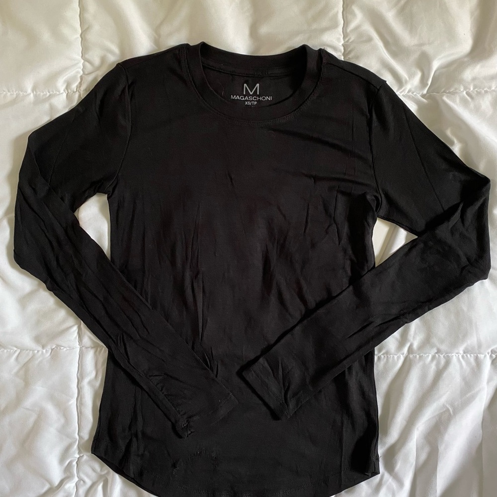 Magaschoni Black Long Sleeve Tee